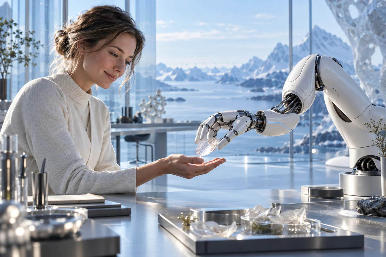 Design concept for human and robot collaboration in a light Nordic setting